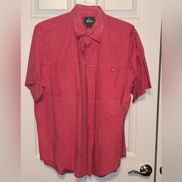 Woolrich Other - Vintage Woolrich Men's‎ Large Button Up Pink